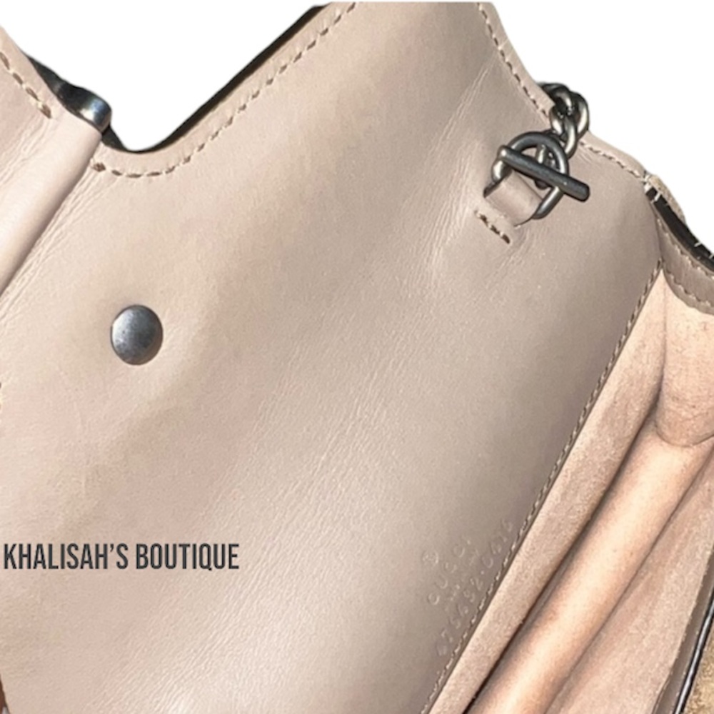Like NEW! Gucci Dionysus GG Supreme Super Mini Bag Beige w/Taupe Suede Trim - Picture 5 of 16